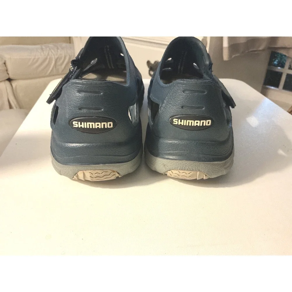 Shimano Evair Marine Shoes Navy Blue Fisherman Water Sandals Women size 9